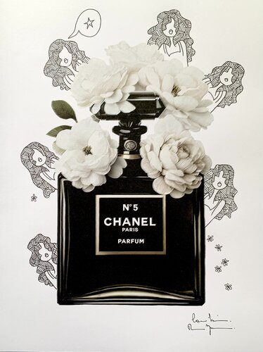 Nouveau Black Chanel N*5 di Caroline Montigneaux, Disegno in vendita su Singulart