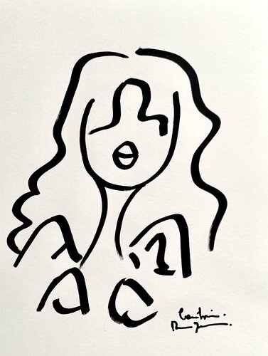 Un peu d’encre et c’est tout by Caroline Montigneaux, Drawing for Sale on Singulart