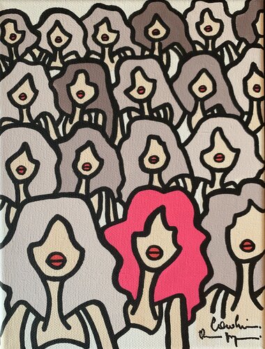 Be yourself 2 by Caroline Montigneaux, Painting for Sale on Singulart