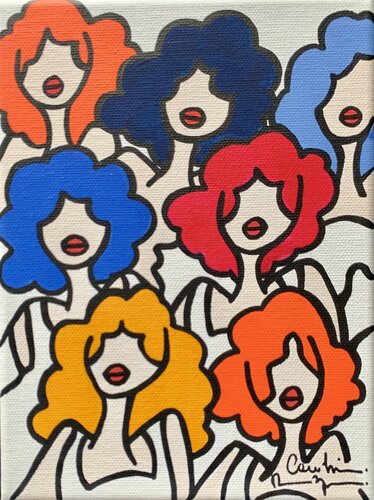 Bouclettes fever di Caroline Montigneaux, Pittura in vendita su Singulart