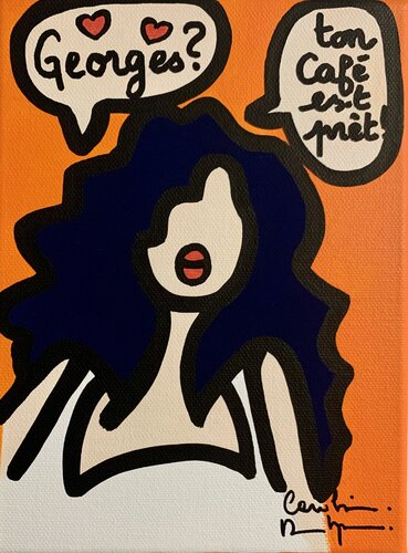 George Clooney di Caroline Montigneaux, Pittura in vendita su Singulart