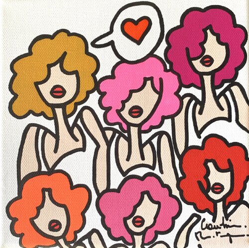 Baby love di Caroline Montigneaux, Pittura in vendita su Singulart