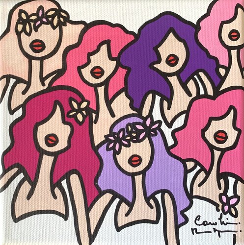 Tendresse par Caroline Montigneaux, Peinture en vente sur Singulart