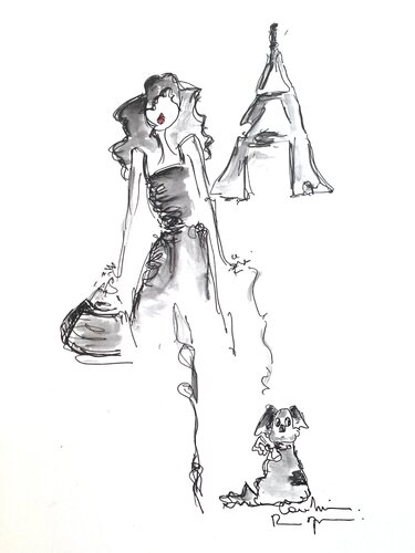Oulala Paris - 1 par Caroline Montigneaux, Dessin en vente sur Singulart