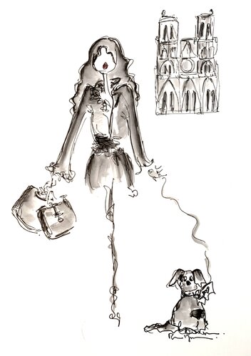 Oulala Paris - 2 par Caroline Montigneaux, Dessin en vente sur Singulart