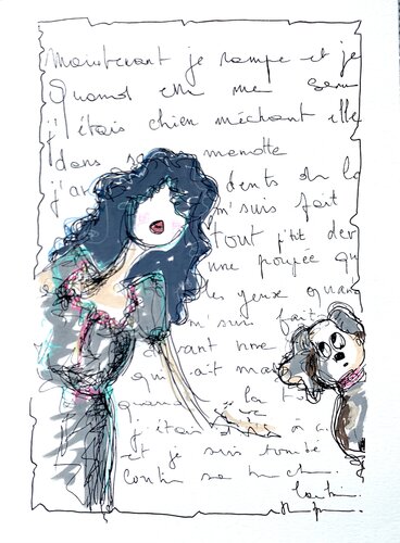 Je le cherche partout ! par Caroline Montigneaux, Dessin en vente sur Singulart
