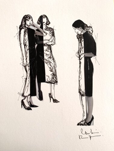 Sodade par Caroline Montigneaux, Dessin en vente sur Singulart