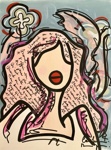 Punky Valentine by Caroline Montigneaux, Painting for Sale on Singulart