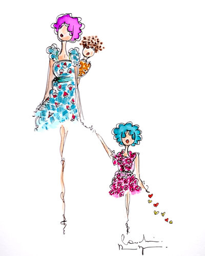 Chic Maman 3 von Caroline Montigneaux, Zeichnungen kaufen auf Singulart