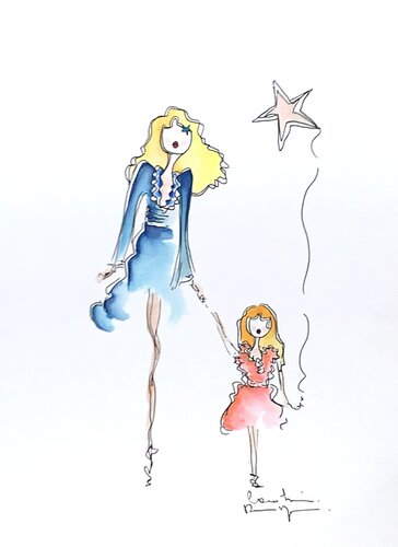 Chic Maman 4 par Caroline Montigneaux, Dessin en vente sur Singulart