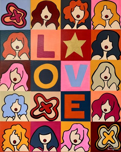 Do what makes you happy de Caroline Montigneaux, Pintura a la venta en Singulart