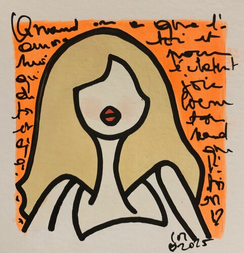 Mini Nana or mat by Caroline Montigneaux, Painting for Sale on Singulart