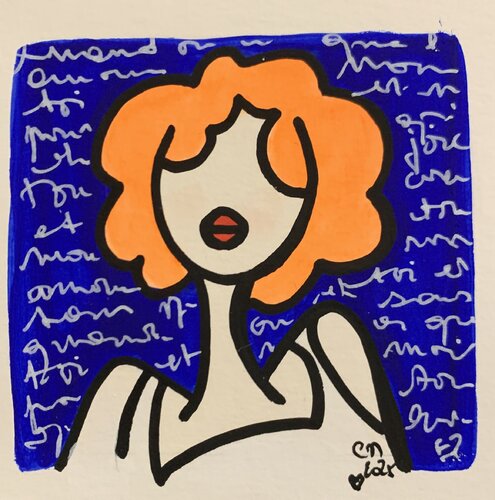 Mini Nana clémentine van Caroline Montigneaux, Schilderij te koop op Singulart