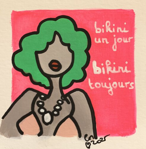 Mini Nana bikini van Caroline Montigneaux, Schilderij te koop op Singulart