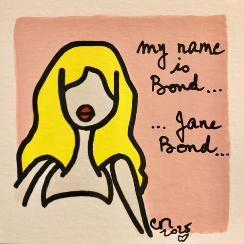 Mini Nana Jane Bond von Caroline Montigneaux, Malerei kaufen auf Singulart