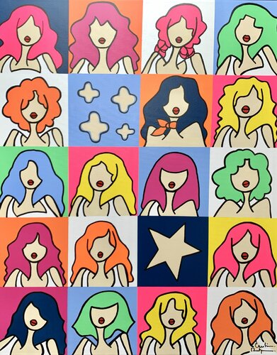 Crazy about you Andy di Caroline Montigneaux, Pittura in vendita su Singulart