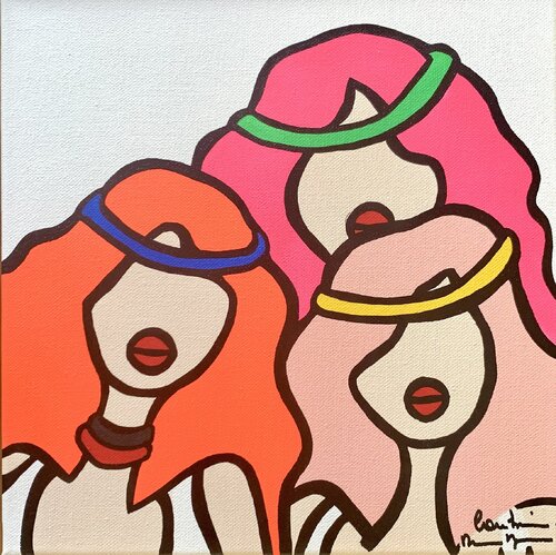 La vie est un jeu by Caroline Montigneaux, Painting for Sale on Singulart