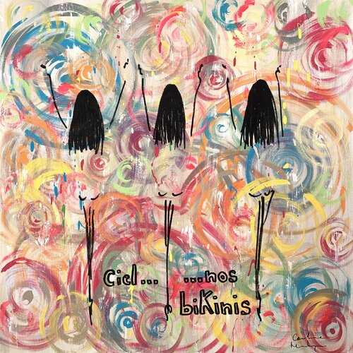 Ciel nos bikinis ! par Caroline Montigneaux, Peinture en vente sur Singulart