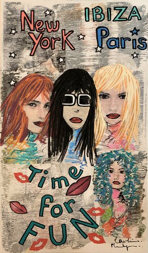 Time for Fun par Caroline Montigneaux, Dessin en vente sur Singulart