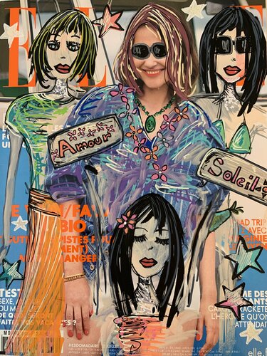 ELLE Cover #2 by Caroline Montigneaux, Drawing for Sale on Singulart