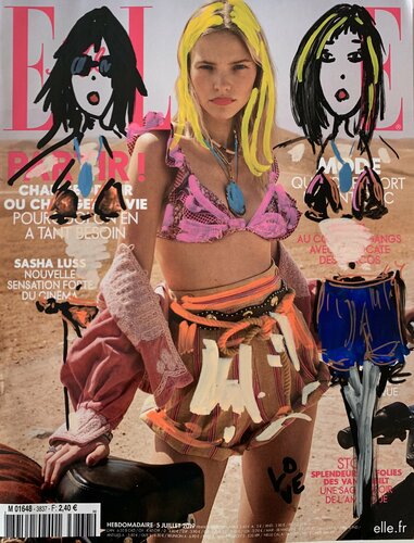 ELLE Cover #3 by Caroline Montigneaux, 소묘 for Sale on Singulart