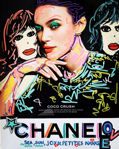 ELLE Cover Chanel von Caroline Montigneaux, Zeichnungen kaufen auf Singulart