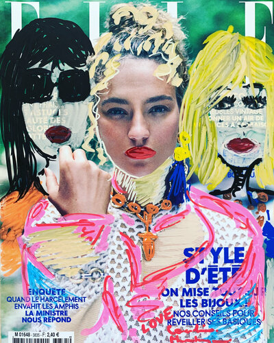 ELLE Cover #5 de Caroline Montigneaux, Dibujo a la venta en Singulart