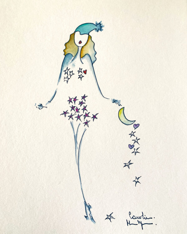 J’allume une flamme sous la lune Caroline Montigneaux