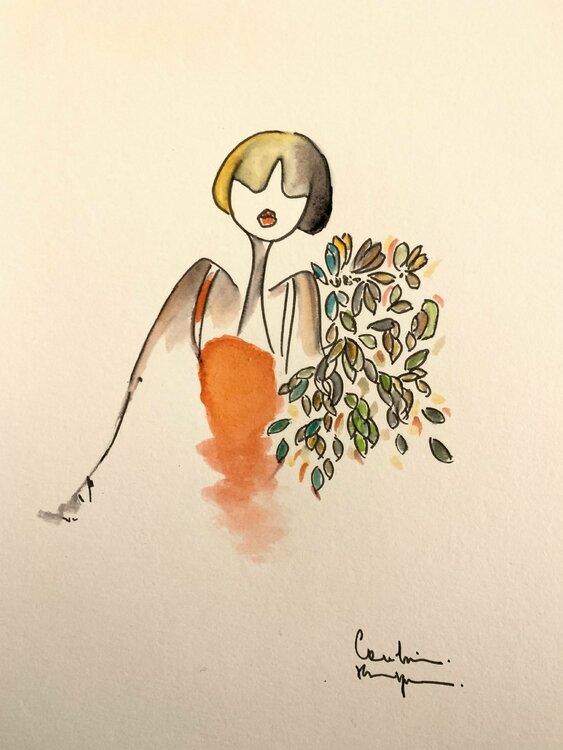 Ma petite robe rouge Caroline Montigneaux