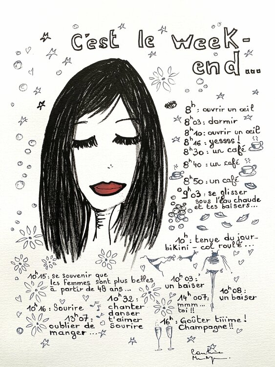 C’est le week-end Caroline Montigneaux