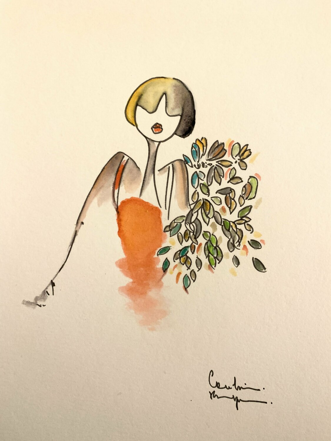 Ma petite robe rouge Caroline Montigneaux