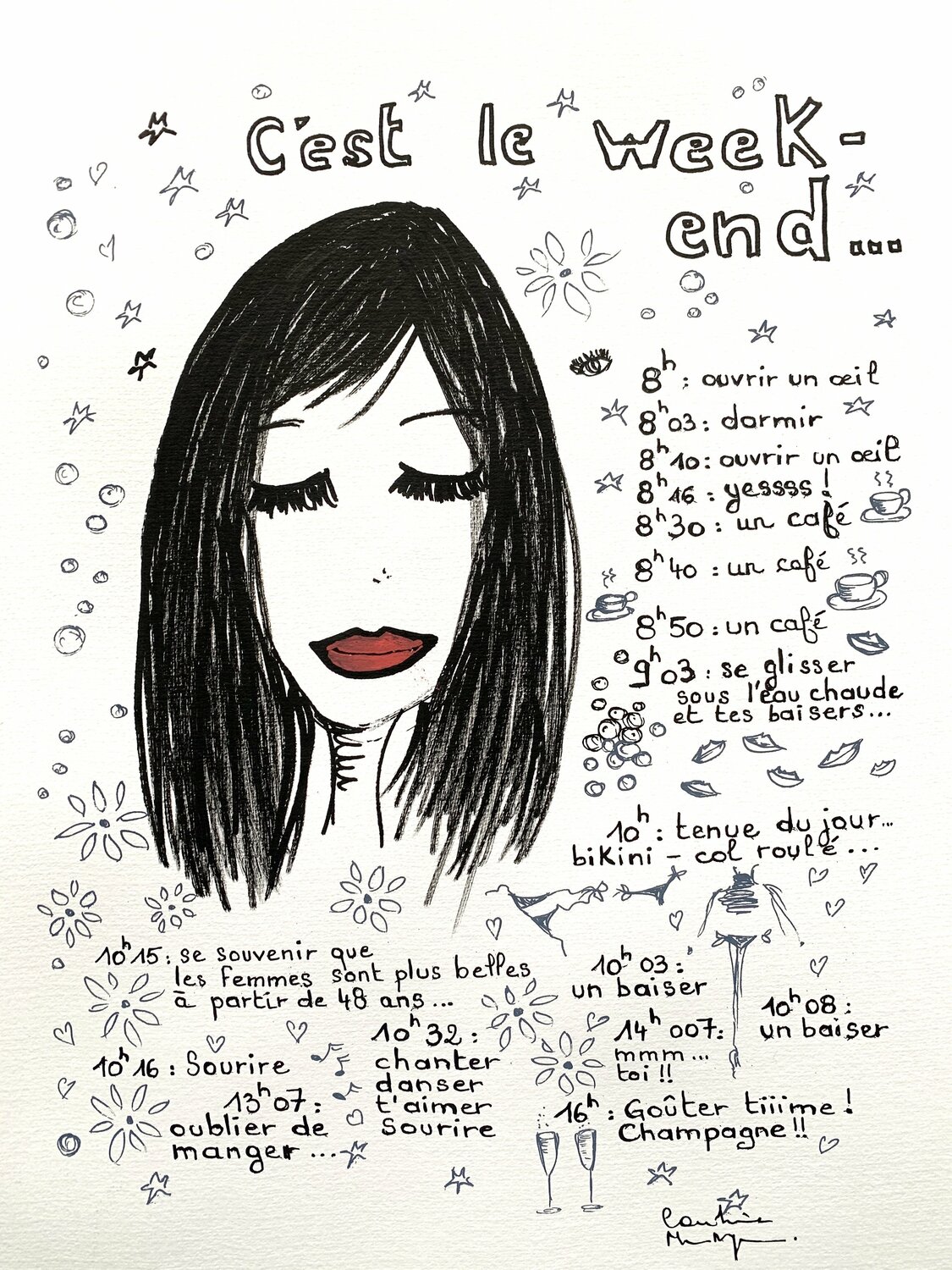 C’est le week-end Caroline Montigneaux
