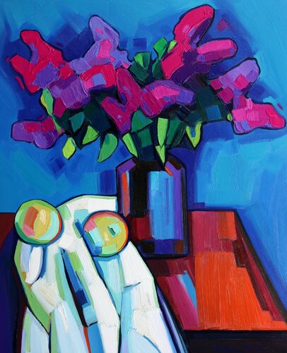 Lilacs Flowers di Tigran Avetyan, Pittura in vendita su Singulart