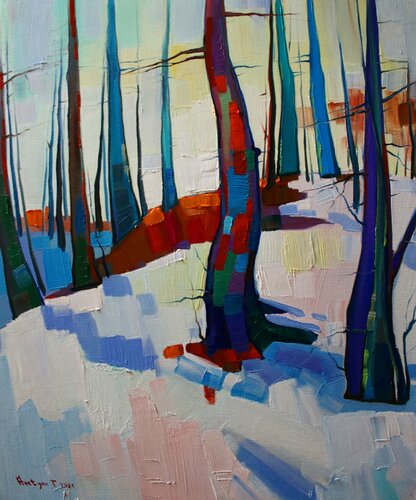 Winter morning di Tigran Avetyan, Pittura in vendita su Singulart