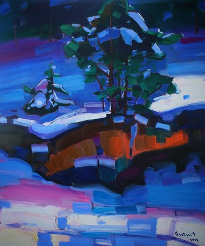 Winter day by Tigran Avetyan, Painting for Sale on Singulart