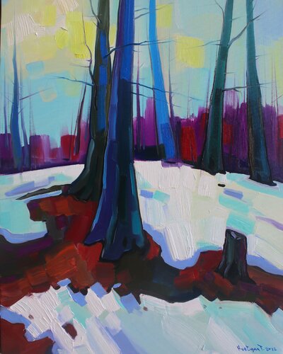 Winter morning di Tigran Avetyan, Pittura in vendita su Singulart
