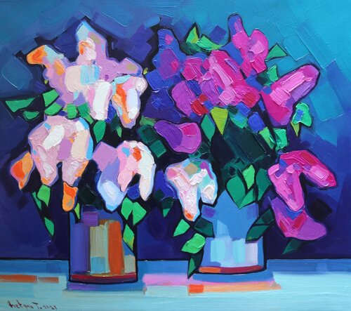 Lilacs Flowers von Tigran Avetyan, Malerei kaufen auf Singulart
