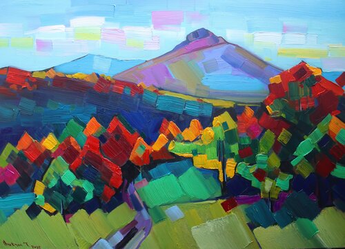 Autumn day in Lori par Tigran Avetyan, Peinture en vente sur Singulart