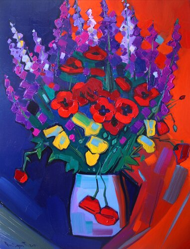Field flowers van Tigran Avetyan, Schilderij te koop op Singulart