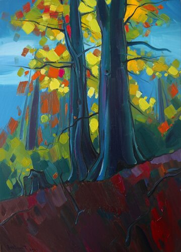 Autumn trees par Tigran Avetyan, Peinture en vente sur Singulart