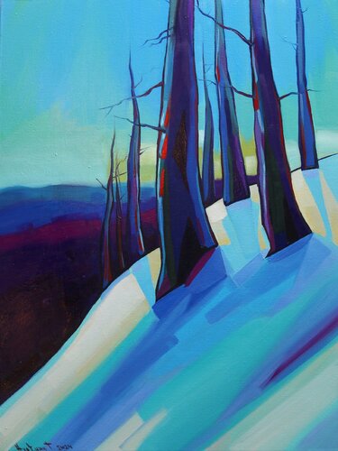 Winter trees von Tigran Avetyan, Malerei kaufen auf Singulart