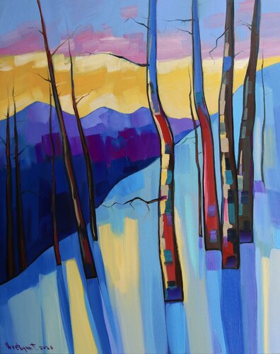Winter trees by Tigran Avetyan, Painting for Sale on Singulart
