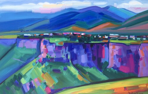 Landscape in Lori by Tigran Avetyan, Painting for Sale on Singulart