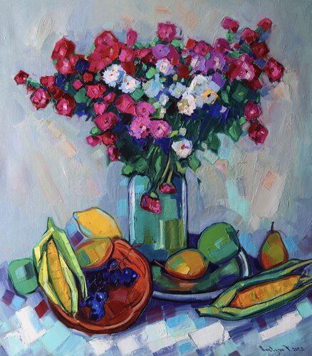 Still life with flowers by Tigran Avetyan, Painting for Sale on Singulart
