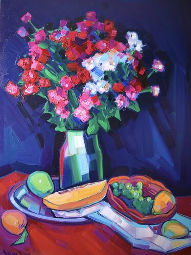 Still life with flowers by Tigran Avetyan, Painting for Sale on Singulart