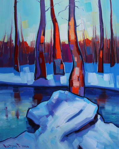 Winter day de Tigran Avetyan, Pintura a la venta en Singulart