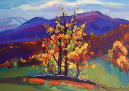 Autumn landscape by Tigran Avetyan, Painting for Sale on Singulart
