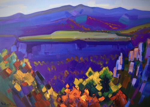 Autumn landscape by Tigran Avetyan, Painting for Sale on Singulart