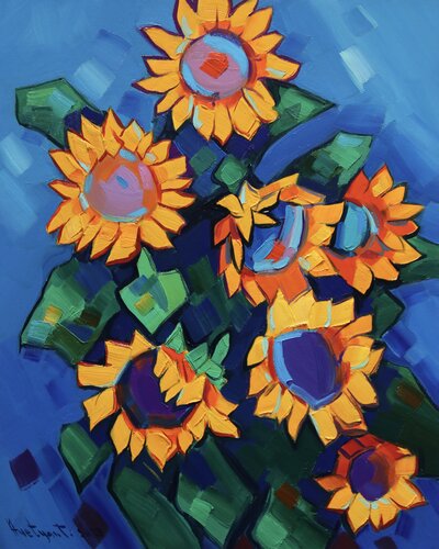 Sunflowers by Tigran Avetyan, Painting for Sale on Singulart