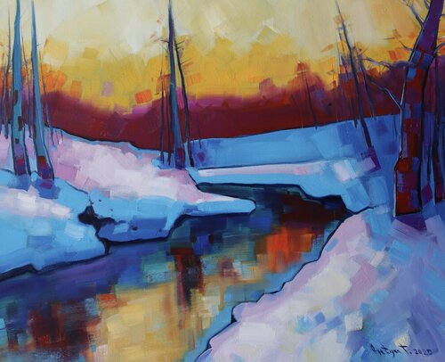Winter morning di Tigran Avetyan, Pittura in vendita su Singulart